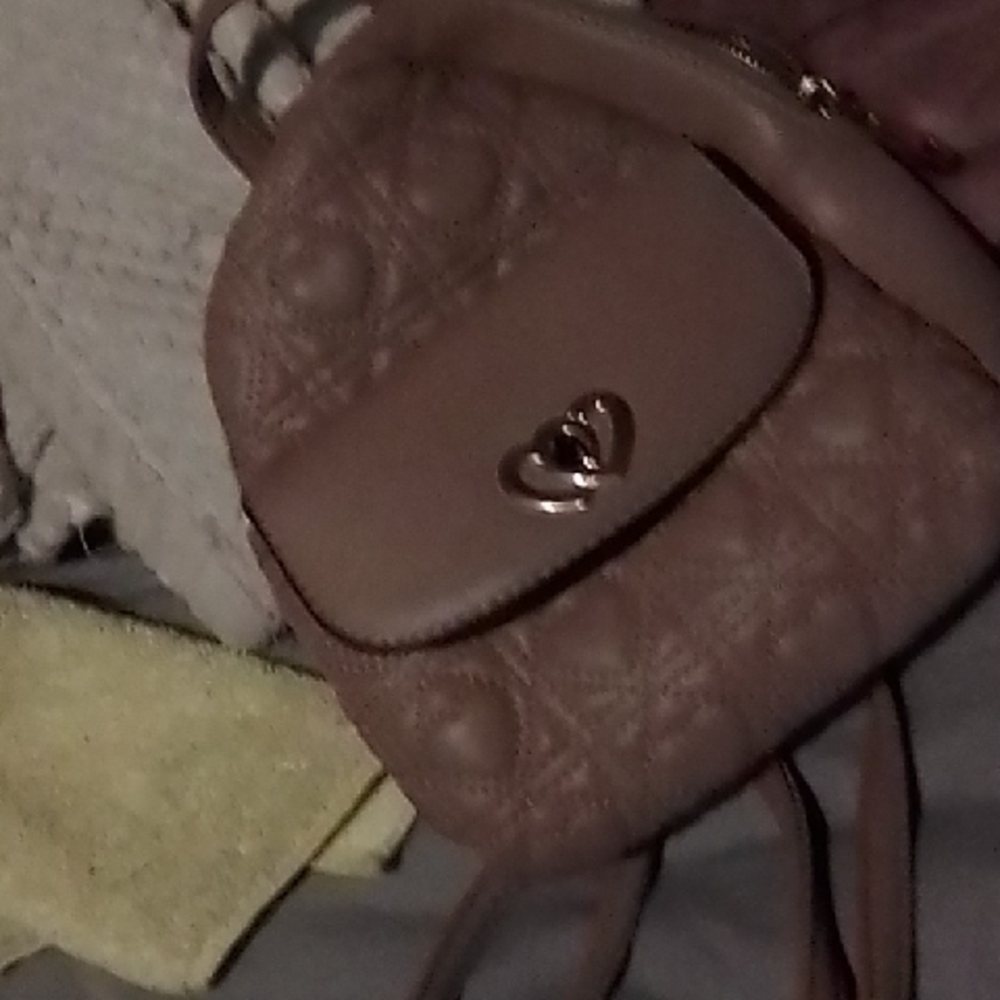 Elegant Brown Quilted Backpack